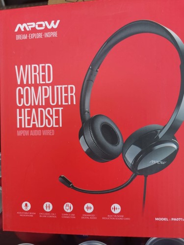 Mpow wired computer headset - wired,