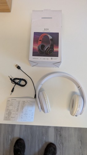 B39 wireless headset weiß rgb - b39,
